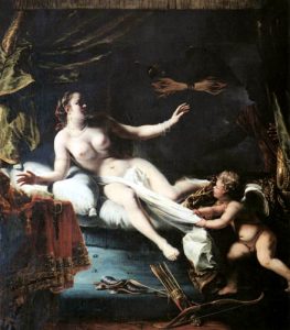 Seduction by Zeus and birth of Dionysus. Ferdinand Bol